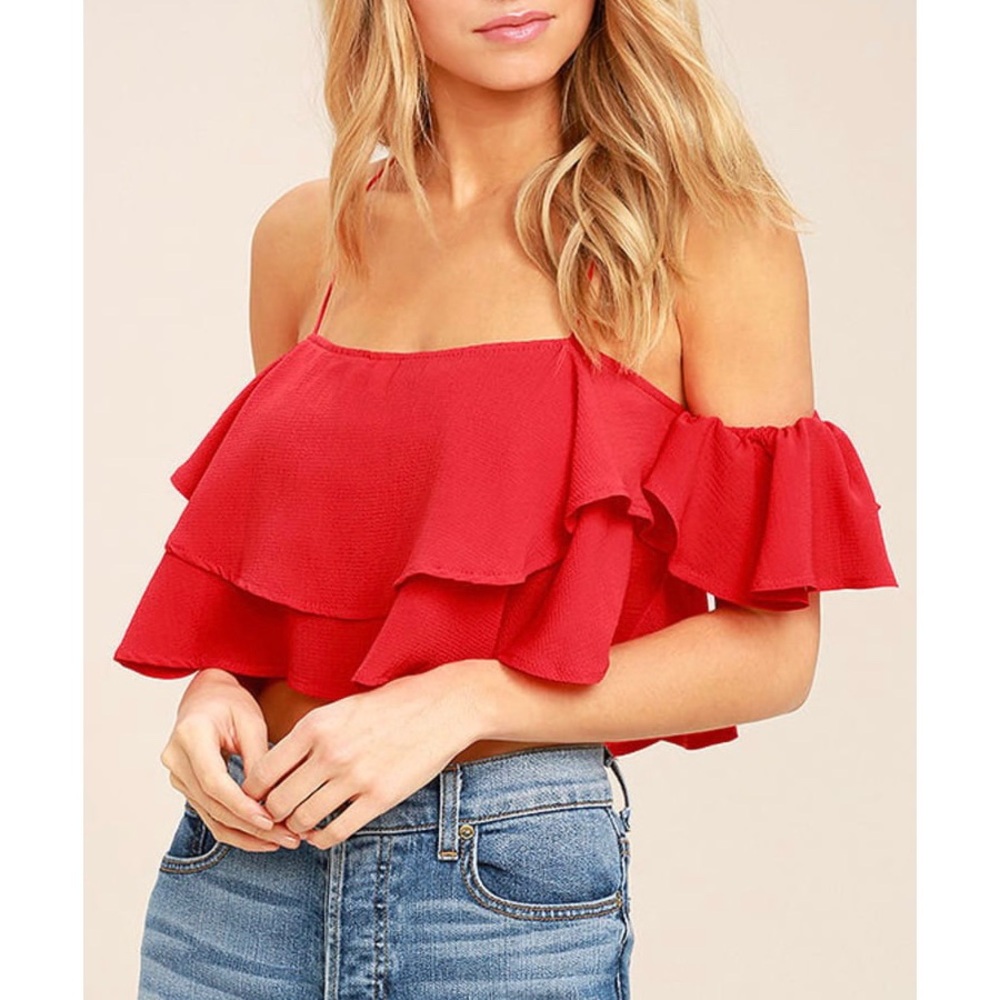 Flouncy Crop Top